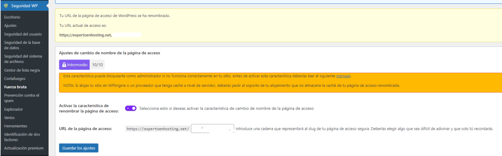 Cómo cambiar la ruta de acceso de usuario de WordPress