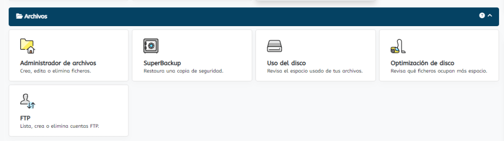 SuperBackup de Webempresa