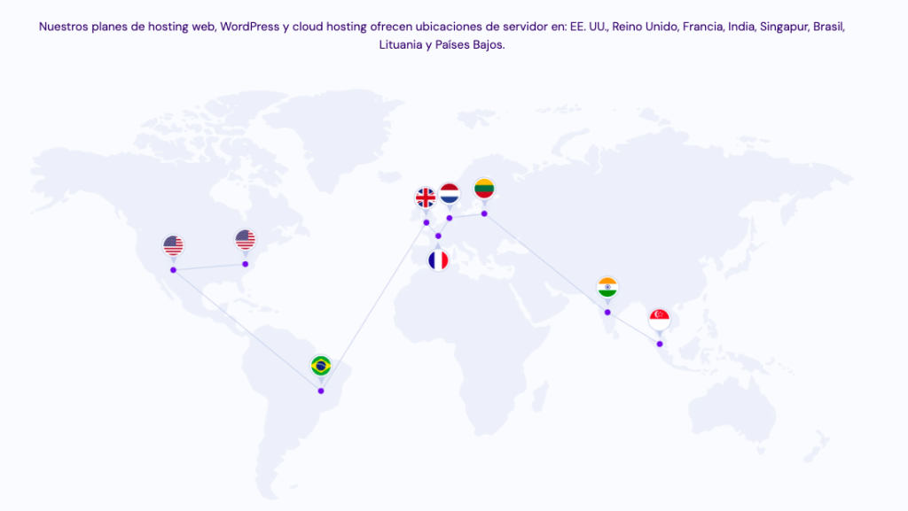 Centros de datos de Hostinger